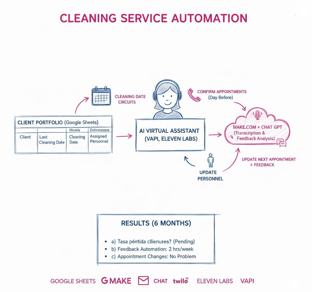 gestión de servicios de limpieza con IA